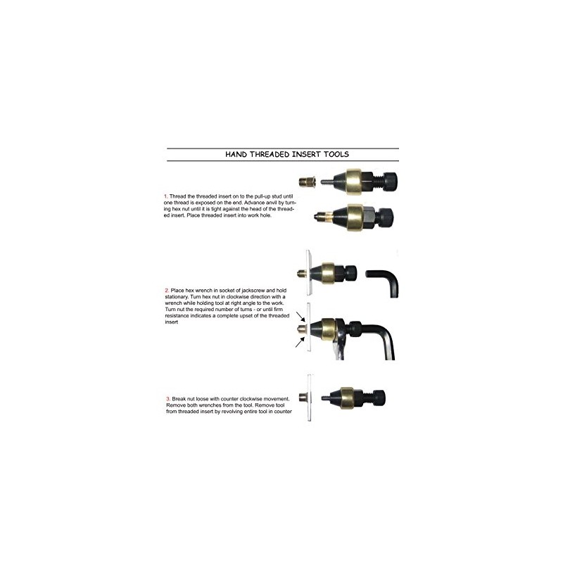 L845-M5 HEX Hand Wrench Threaded Insert Tool for M5 Inserts