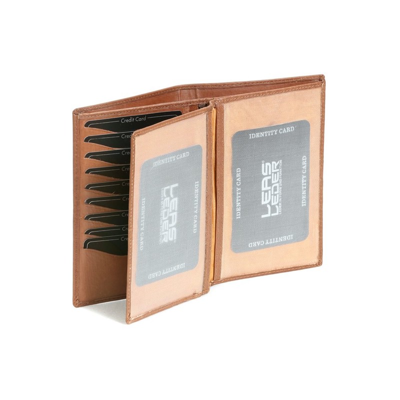 Wallet LEAS Genuine Leather, cognac – LEAS Special Edition