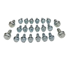 Z Whip SBC SBF 22pc Oil Pan Bolt Kit Compatible with Chevy & Ford Small Block V8 SBC 265 283 305 327 350 383 400 5.7L & SBF 260 289 302 351W 5.0L EFI Oldsmobile 350-455 Stamped Steel Oil Pan OLDS