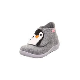 Superfit Baby Boys' Happy Slippers, Grey/Black 2000