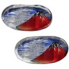Ishida 63057-3 Ukiyo-e Husband Painted Chopsticks & Chopsticks Rest Set,