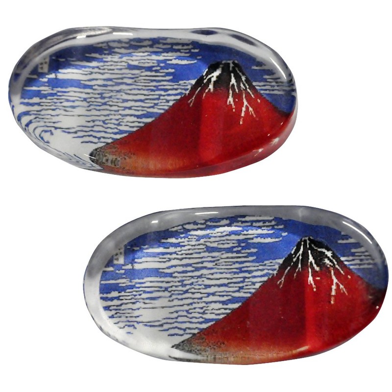 Ishida 63057-3 Ukiyo-e Husband Painted Chopsticks & Chopsticks Rest Set,
