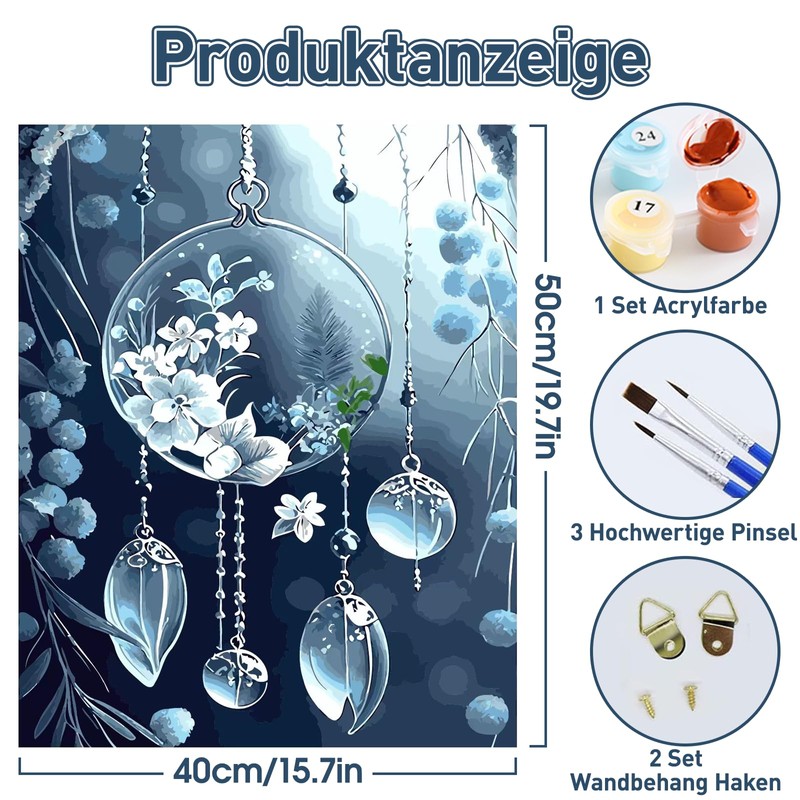 Komicea Paint by Numbers Adults Children Beginners DIY Oil Painting