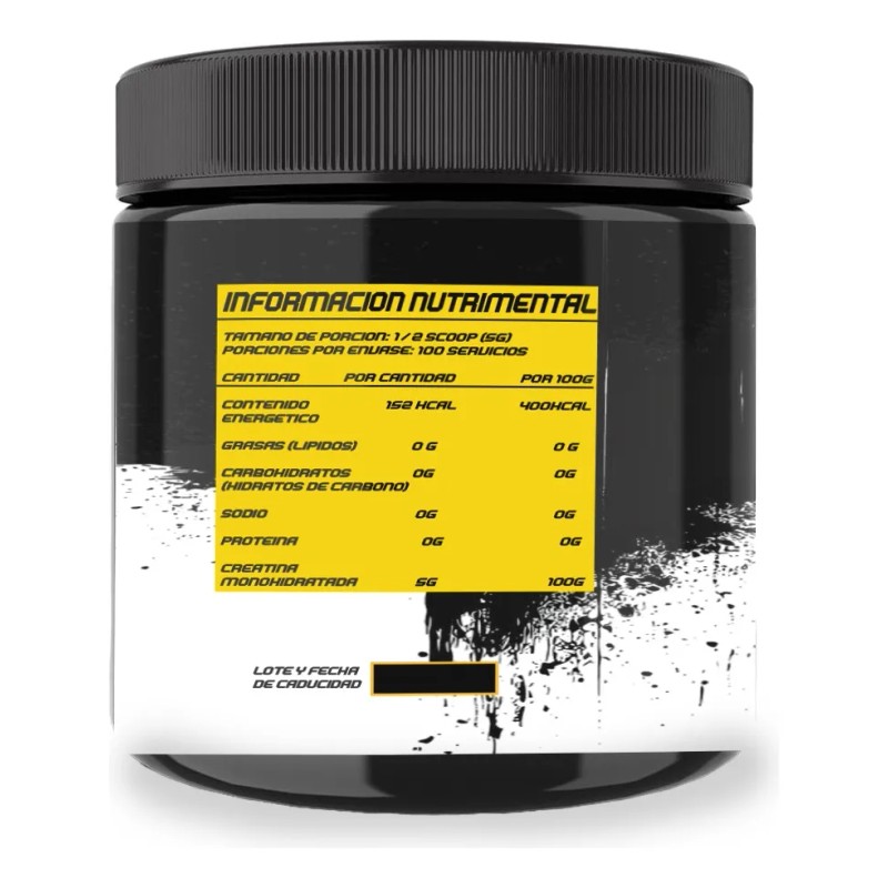 Creatina Monohidratada 500g En Polvo Guns Varios Sabores Limón