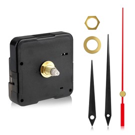 Clock Movement for Wall Clock Movements for Self-Installation with Hands, 16 mm Quartz Movement High Precision Silent, Replacement and Repair Parts Compatible with Various Watch Types, 1 Pack Clock
