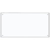 vidaXL Kitchen Backsplash, 39.4"x19.7" Transparent Tempered Glass Back Wall, Heat