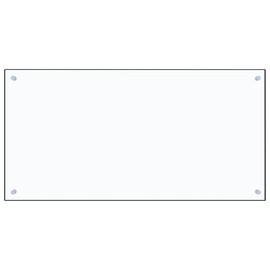 vidaXL Kitchen Backsplash, 39.4"x19.7" Transparent Tempered Glass Back Wall, Heat and Scratch Resistant, Easy to Clean and Install, Splash Guard for Kitchen Decor