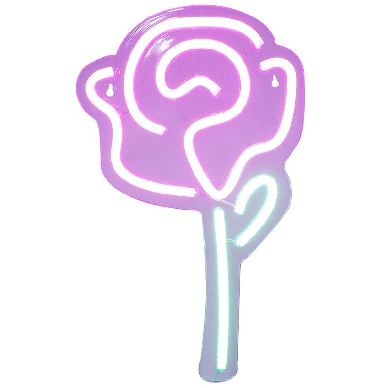 Rose Flower Neon Sign Neon Light Wall Sign for Bedroom