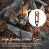OMUKY Fireplace Tongs Log Claw Tongs with Faux Leather Handle