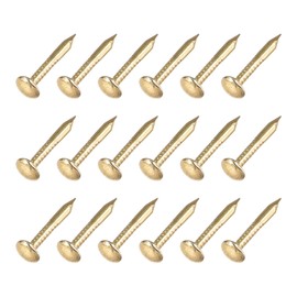 METALLIXITY Small Nails (1.2 x 10 mm) Pack of 200 Carbon Steel Tiny Hardware Nails - for Woodworking Household Brass Clay