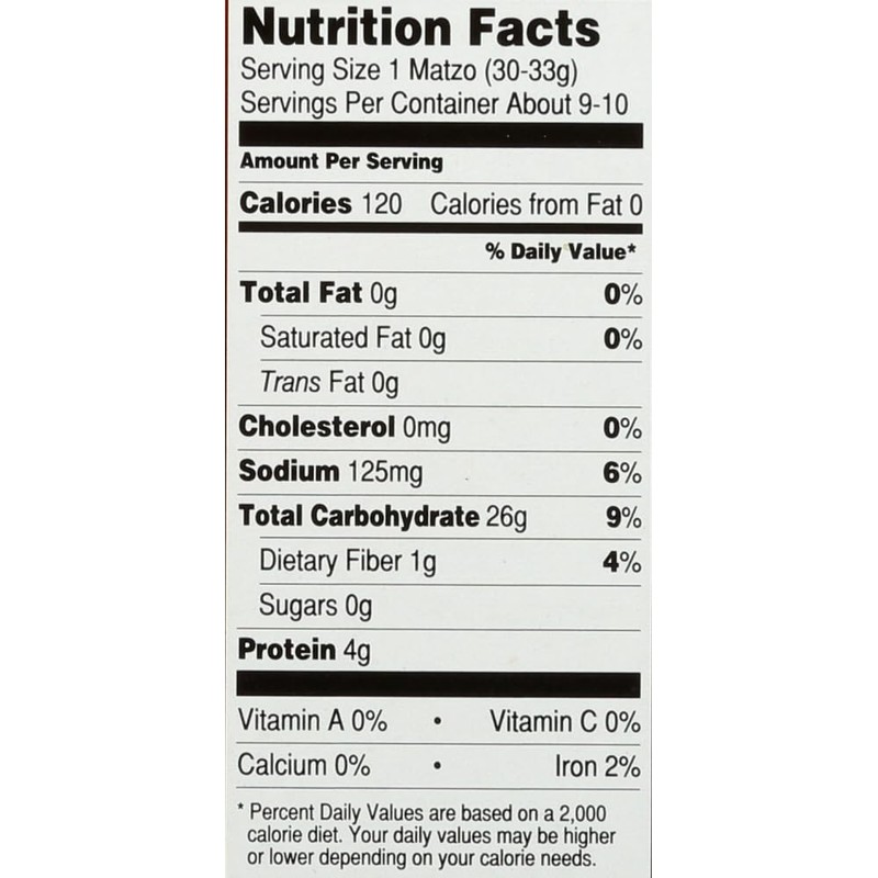 MATZO THIN DAILY SALTED