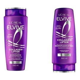 Elvive Colágeno Lifter 680ml Shampoo + Acondicionador