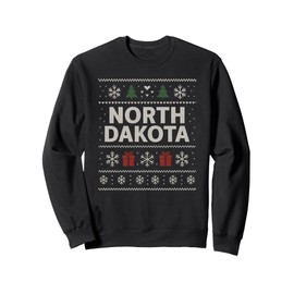 North Dakota Ugly Christmas Sweater Sweatshirt