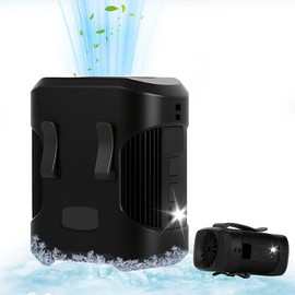 Suzii waist fan portable clip rechargeable hands-free construction camping office outdoor lightweight 165g gifts men women cooling fan belt clip