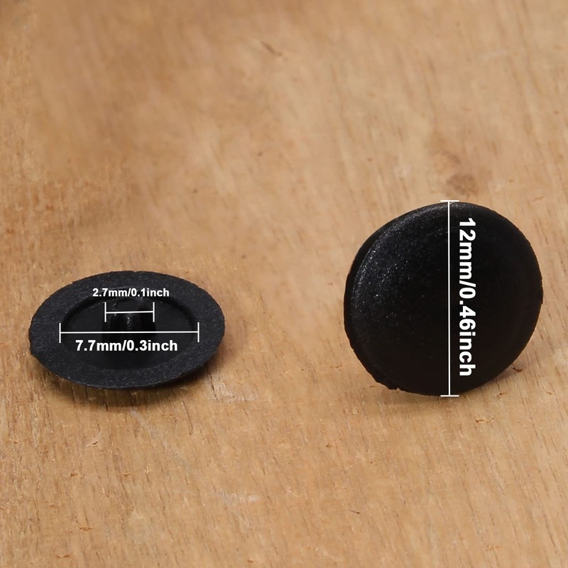 Moicstiy 500Pcs Plastic Screw Cap Covers, Self Tapping Decoration Screw