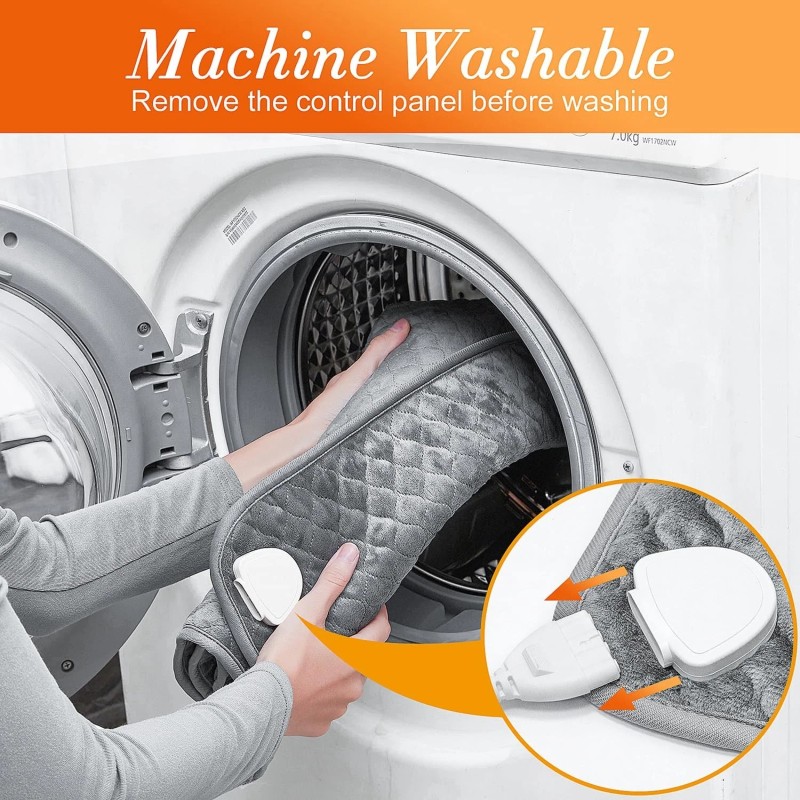 Focbeo King Size Heating Pad for Back Pain 32"x24" Extra