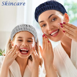 Spa Headband, Skincare Headband, Makeup Headband, Face Wash Headband, Girl Trendy Stuff, Hair Accessories for Women Girls ﻿ (Style1, One size)