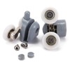 Shower Door Wheels, Lance Home 8Pcs Double Twin Top /