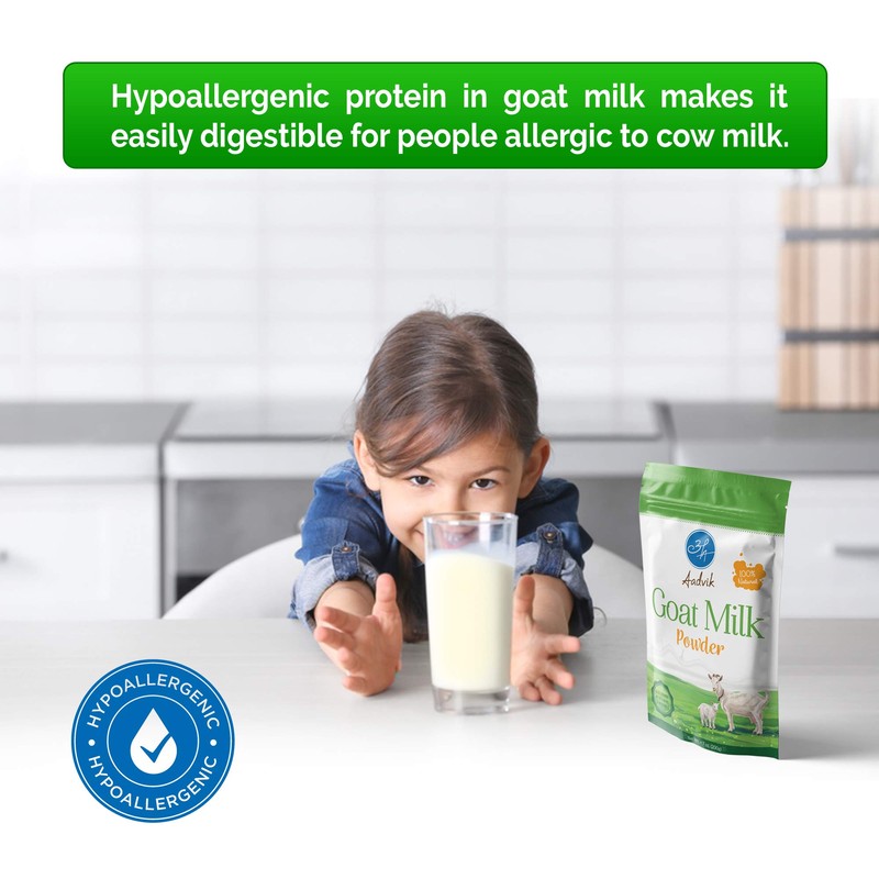 Aadvik Goat Milk Powder | 7.02 Oz Freeze Dried |