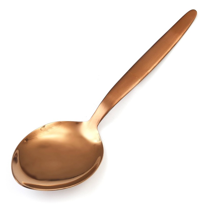 BNAZIND Kunz Rose Gold Spoon | Titanium Shiny18/10 Stainless Steel