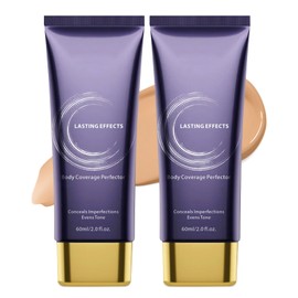 Body Coverage Perfector - All Over Complexion Perfector Waterproof Leg & Body Makeup, Transfer-Resistant Body Perfector Skin Coverage, Long Lasting Tattoo Cover Up Makeup, Natural Radiance (2.0OZ-2PC)