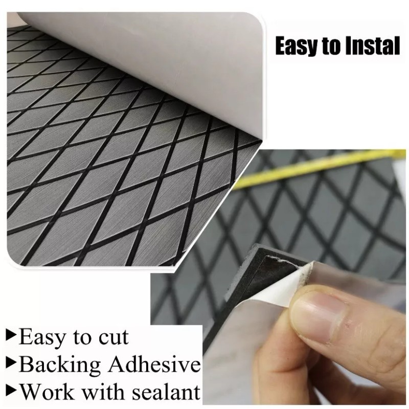 EVA BOAT Dark Grey Diamond EVA Foam Marine Boat Adhesive