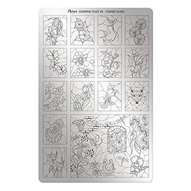 Moyra(モイラ) Moyra スタンピングプレート 44 STAINED GLASS 1枚
