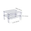 SHOWERORO 2pcs stacking shelf freezer rack Kitchen Storage Rack foldable