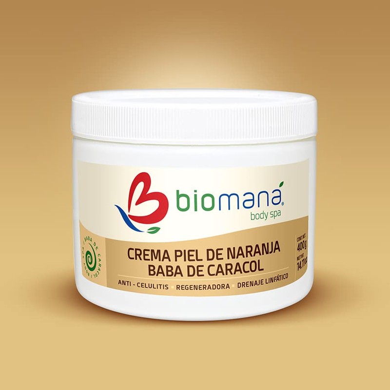 Crema Corporal Piel de Naranja con Baba de Caracol Anti
