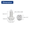 sourcing map Pack of 10 Phillips Hex Flange Bolts M8