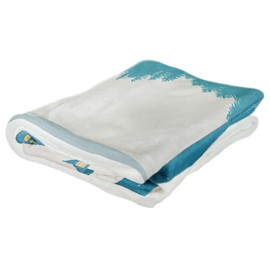 Northwest Art Mall Vail Colorado Cross Country Ski Cabin Ultra Fleece Bed Sofa Travel Cozy Blanket from Illustration by Illustrator Sassan Filsoof 60" x 80".