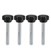 sourcing map M6 x 44mm Metric Male Thread Knurled Clamping