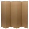 6 ft. Tall Brown Temporary Cardboard Folding Screen - 5