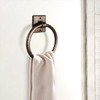 Monarch Abode Metal Round Bathroom Hand Towel Holder for Bathroom