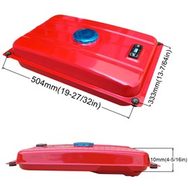 YGQ Universal Generator Gas Fuel Tank Assembly for Honda and Clone EC2500 196cc 212cc 224cc Red