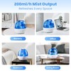 Cool Mist Humidifiers for Bedroom & Large Room (2.5L Water