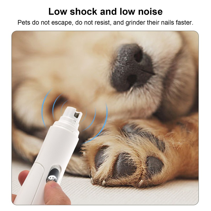 Dog Nail Grinder USB Charging Electric Dog Nail Trimmer with