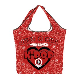 AKTAP Korean Sk-ds Merch Ski-s Cartoon Character Foldable Reusable Food Bag B-ys Group Gifts Korean Pop Fans Food, Who Love Sk-ds F Tb-ht2