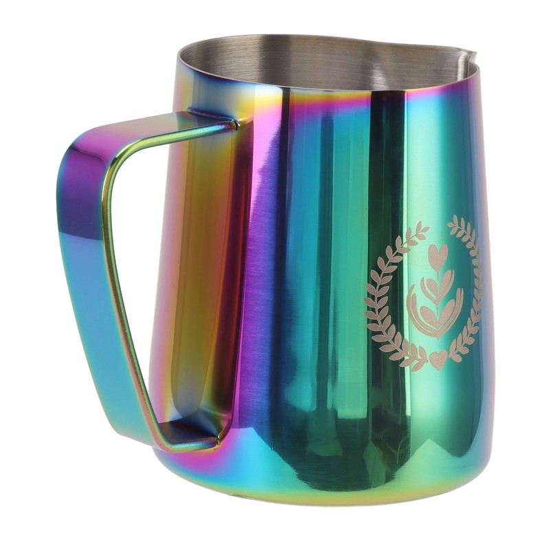 Frothing Pitcher 304 Stainless Steel Pull Flower Cup Coffee Milk