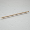 320mm Knurled Brass Bar Handle Rose Gold Champagne Kitchen Cupboard