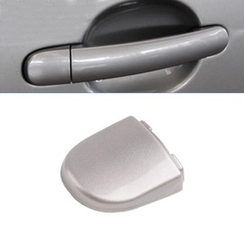 AUPSPUD Front Left Driver Side Door Handle Key Lock Cap Cover for VW Jetta Tiguan Beetle 5ND837879,5N1837879 (Silvery, Non-Porous)
