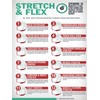 Stretch & Flex Poster Exercise for Workplace Guide Employees Employers