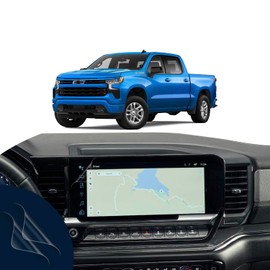 Artemis Shields 2025 Chevy Silverado 1500 Crew LTZ Screen Protector Matte Anti Glare Touchscreen Protector for Infotainment and Navigation Display 13.4 inch Compatible with 2023 2024 2025 From 2 Pack
