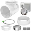 90 Degree Dryer Vent Elbow, Dryer Vent Connector Kit for