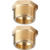 2pcs 1" NPT Male x 1/2" NPT Female Brass Reducer