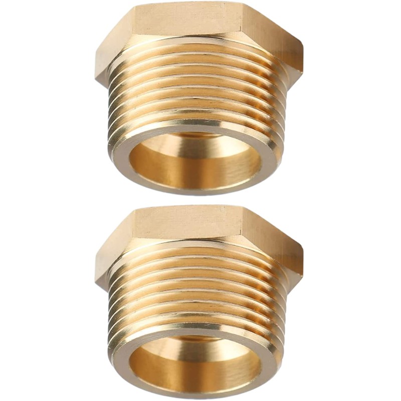 2pcs 1" NPT Male x 1/2" NPT Female Brass Reducer