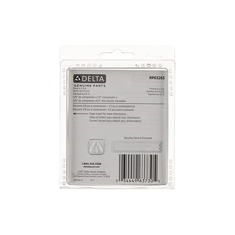 Delta Faucet RP63263, Chrome,1/2' x 3/8'