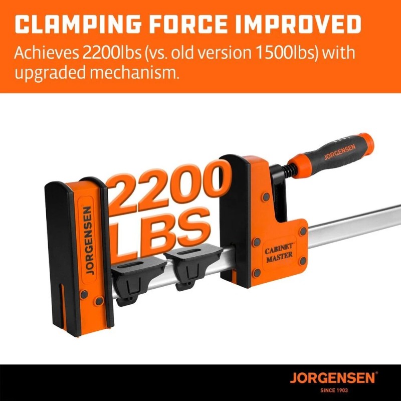 JORGENSEN 2-Packs 36" Parallel Bar Clamp Heavy-Duty Cabinet Master Clamp