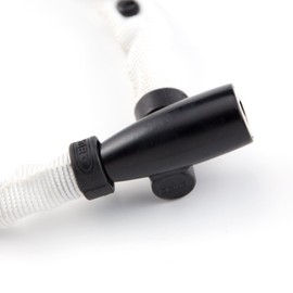 ABUS 1500 Bicycle Key Lock Road Bike Key Chain Lock 23.6 inches (60 cm) White