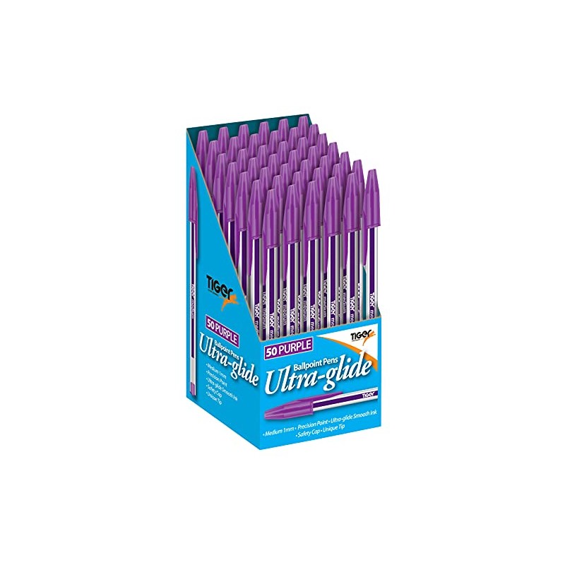 Lotus Pack of 10 Purple Ink Medium Point Nib Ultra